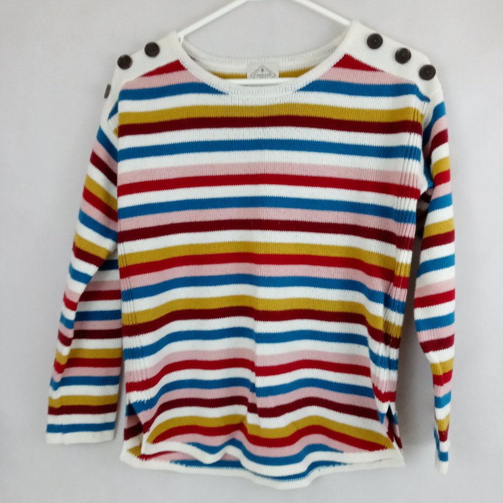 St. John's Bay Multi-Color Striped Sweater Size PS